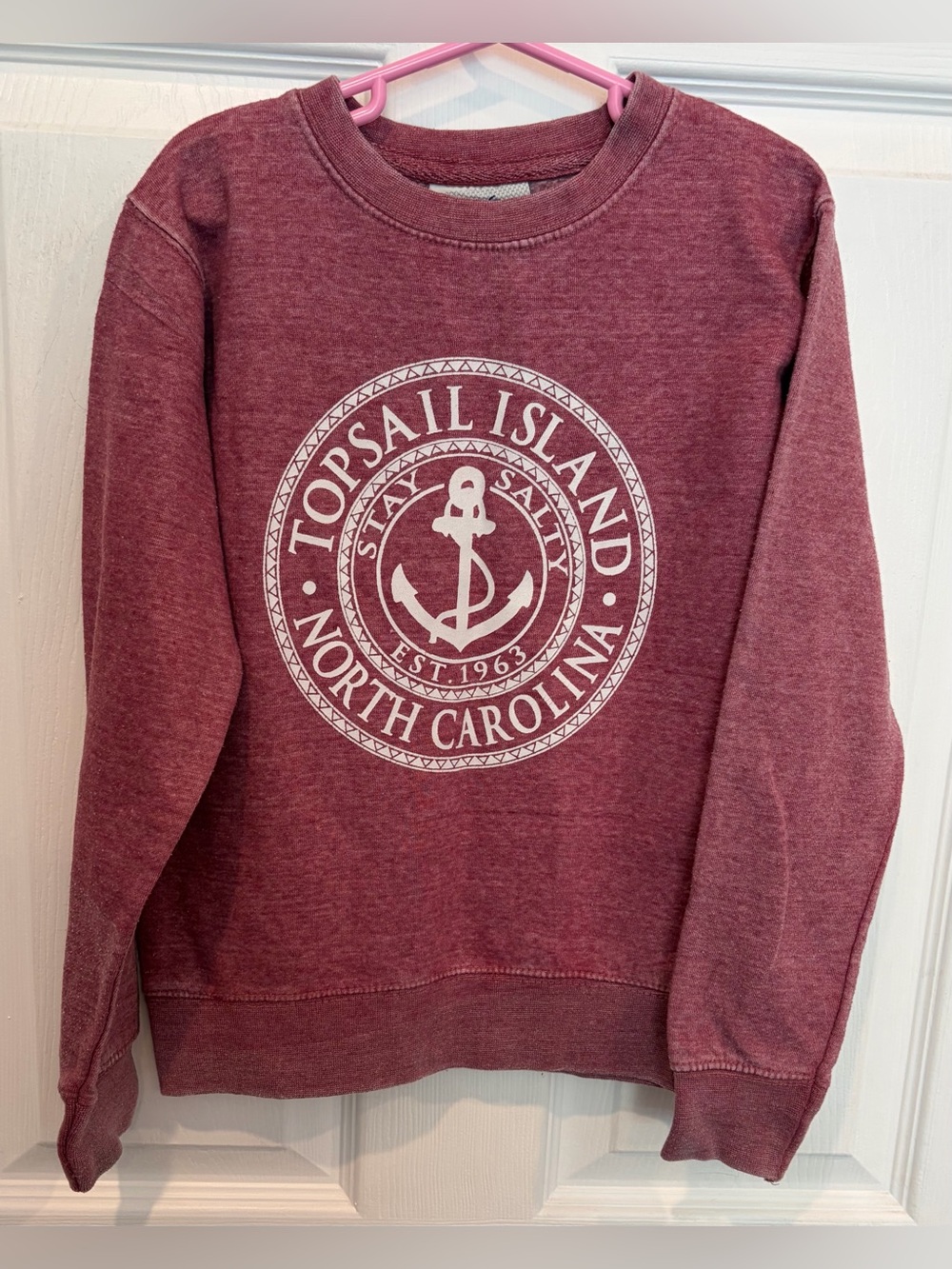 Topsail Island NC Crewneck Sweatshirt Kids Size small